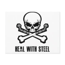 Skull and Crossbones Post Card