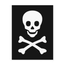 Skull and Crossbones Post Cards