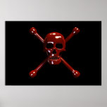 Skull and Crossbones- Red Death Poster
