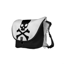 Skull and Crossbones Skeleton Bones Messenger Bag