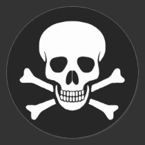 Skull and Crossbones Sticker stickers