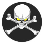 Skull and crossbones stickers