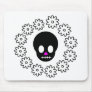 Skull and Daisies Mouse Pad