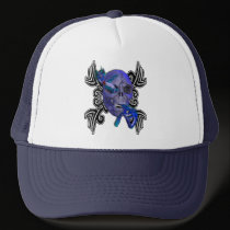 Skull and Dragon Tattoo Hat hats