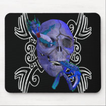 Skull and Dragon Tattoo Mousepad mousepads