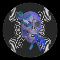 Skull and Dragon Tattoo Sticker stickers