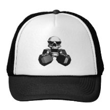 Skull and Dumbbells Trucker Hats