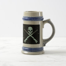 Skull and Guns Germanesque Stein Mugs