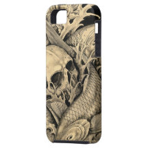 Skull and Koi iPhone 5 Case
