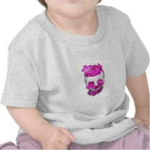 Skull and Pink Flowers Shirt