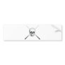 Skull and Pool Cues Bumper Stickers