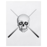 Skull and Pool Cues Custom Flyer