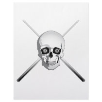 Skull and Pool Cues Letterhead Template