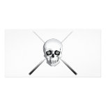 Skull and Pool Cues photo cards
