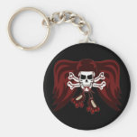 skull and skates keychains