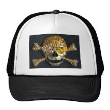skull appearal mesh hats