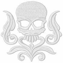 Skull Art 2 Embroidered Sweatshirt