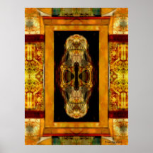 skull art print