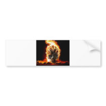 Skull Atomic Bomb Bumper Sticker