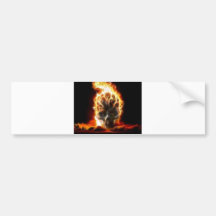 Skull Atomic Bomb Bumper Sticker