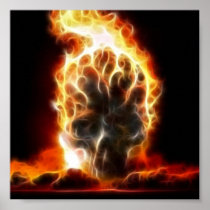 Skull Atomic Bomb Print