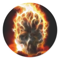 Skull Atomic Bomb Stickers