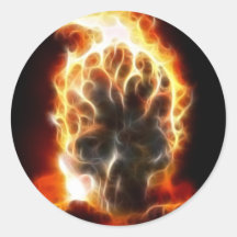 Skull Atomic Bomb Stickers