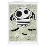 Skull bat card