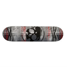 Skull Black and White Skateboards