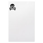 Skull (black) stationery