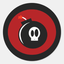 Skull Bomb Stickers