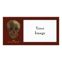Skull by Vincent van Gogh Personalized Photo Card