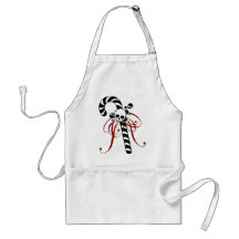 Skull Candy Cane Apron