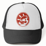 Skull Cap Red Mesh Hat