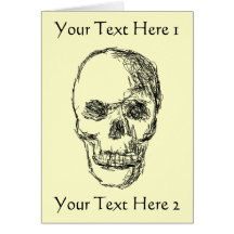 Skull. Card