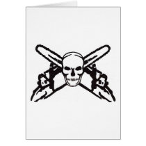 Skull & Chainsaws Card