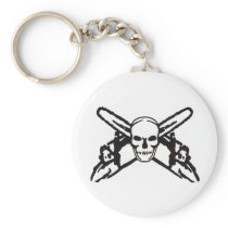 Skull & Chainsaws Keychain