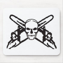 Skull & Chainsaws Mouse Mat