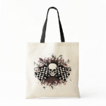 Skull-checkered flags-splat bag