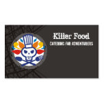 Skull chef utensils crossbones catering biz cards business card templates