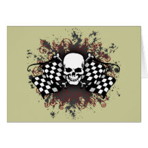 Skull-chequered flags-splat cards