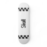 Skull Chequered Skateboard