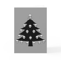 Skull Christmas Tree Card