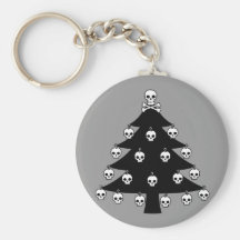 Skull Christmas Tree Keychain