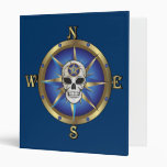 Skull Compass 3 Ring Binder