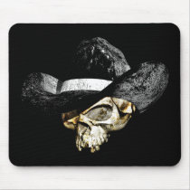 Skull Cowboy Hat Mousepad