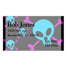 Skull Cross Bones Business Card