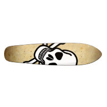 Skull & Crossbone Skateboard Oldschool