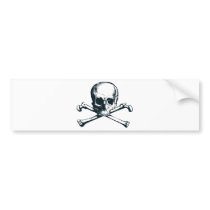 skull crossbones bumper sticker