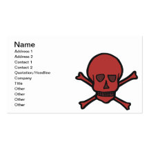 Skull & Crossbones Business Card Templates